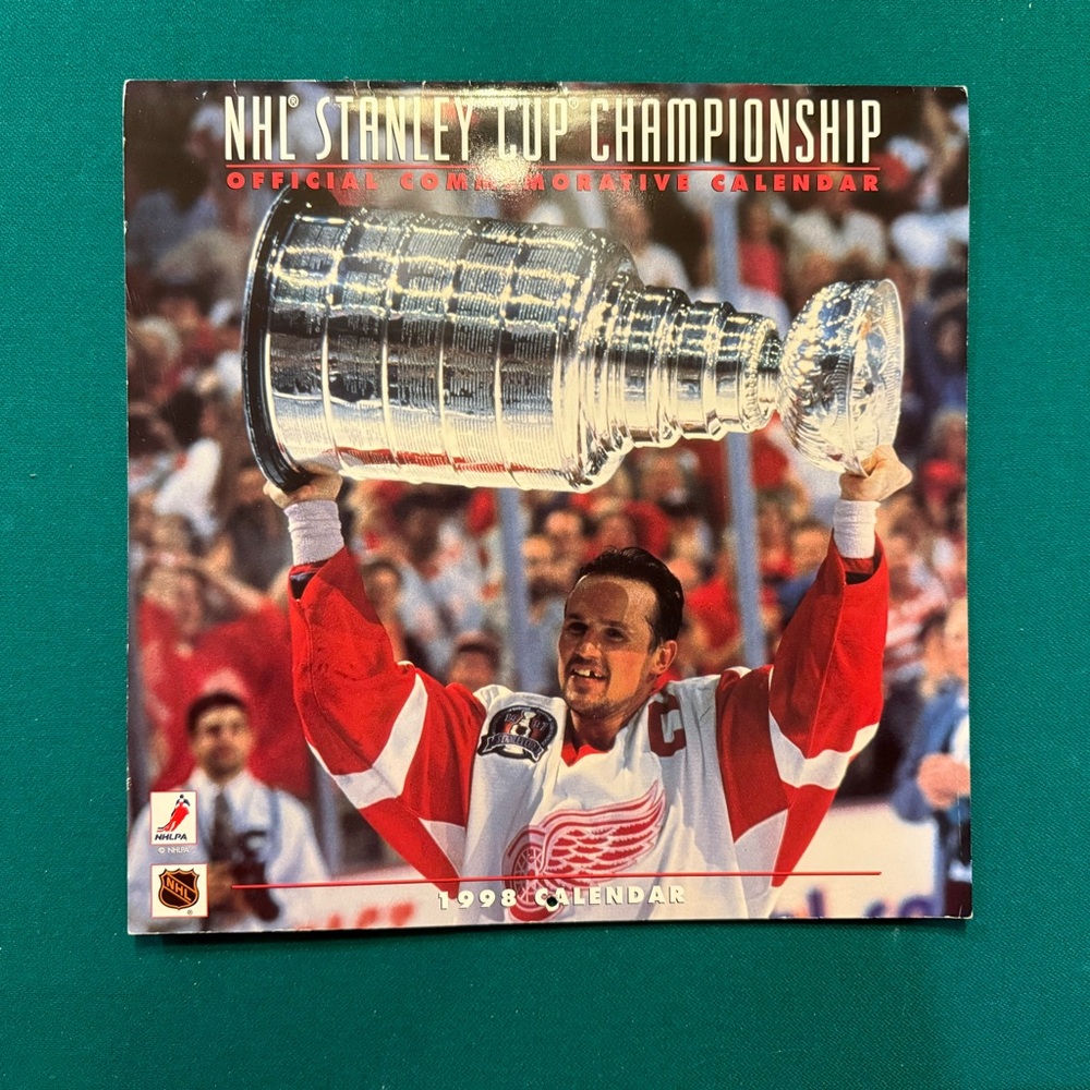 Detroit Red Wings Stanley Cup Champions 1998 Calendar NHL Licensed Vintage